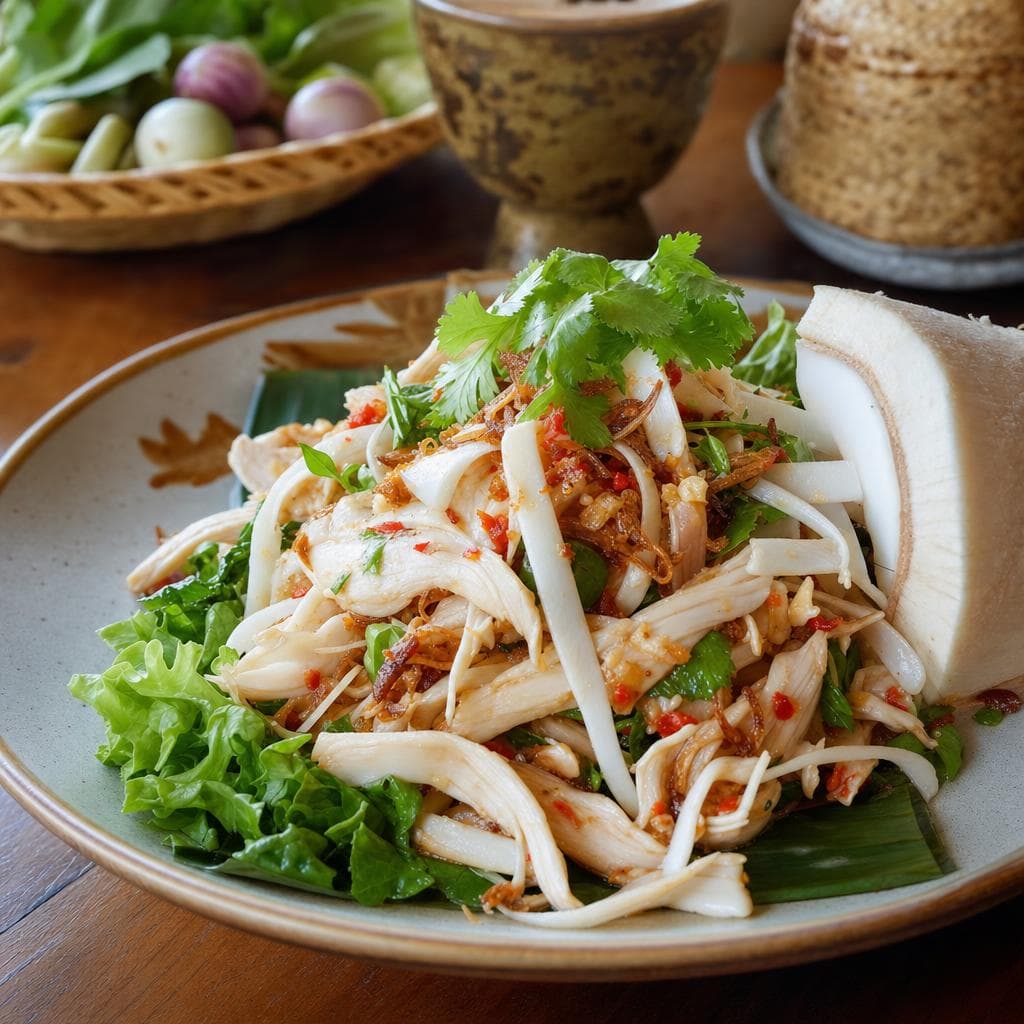 ยำไก่มะพร้าวอ่อน